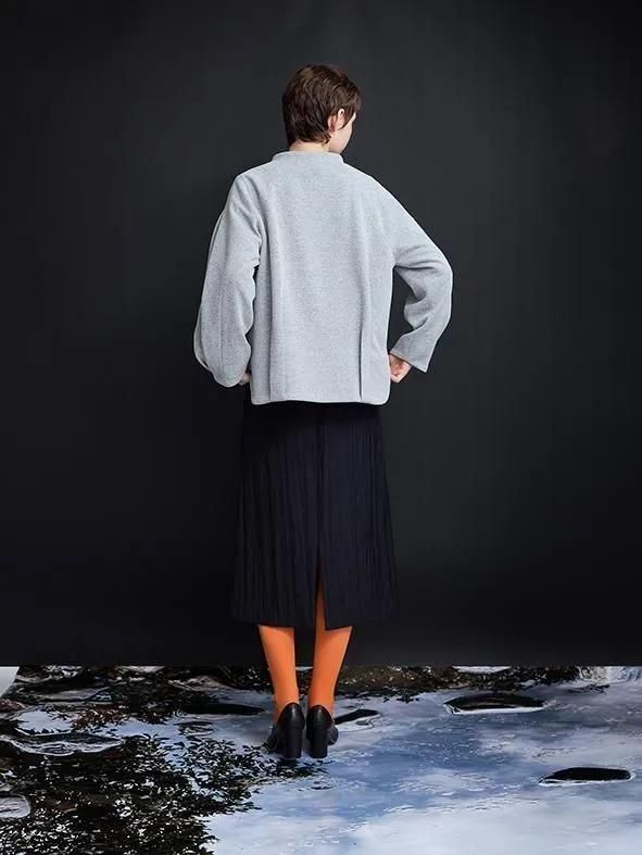 Boucle Knit Jacket NAVY.WO ネイビーウォ公式オンライン通販サイト