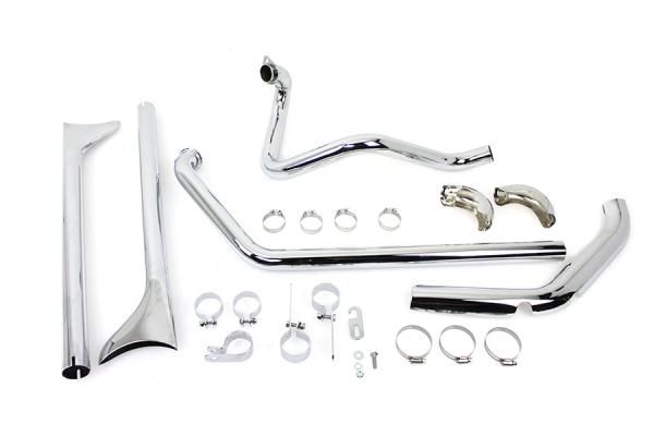 ショベル FLH 左右だしエキパイ フィッシュテール フルキット FL 1970