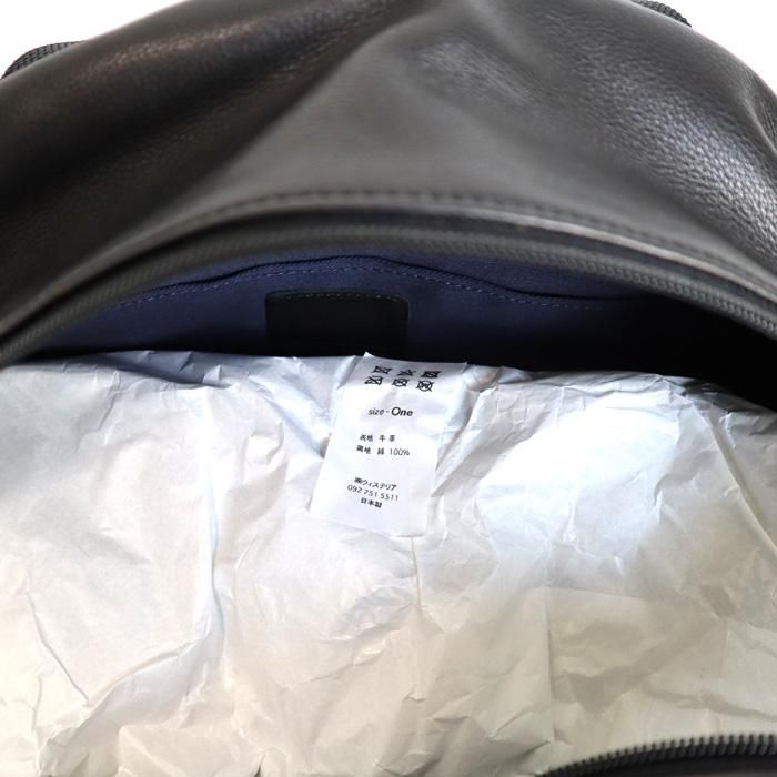 FUJITO（フジト）レザー ヘルメットバッグ（ブラック） - 5minutes