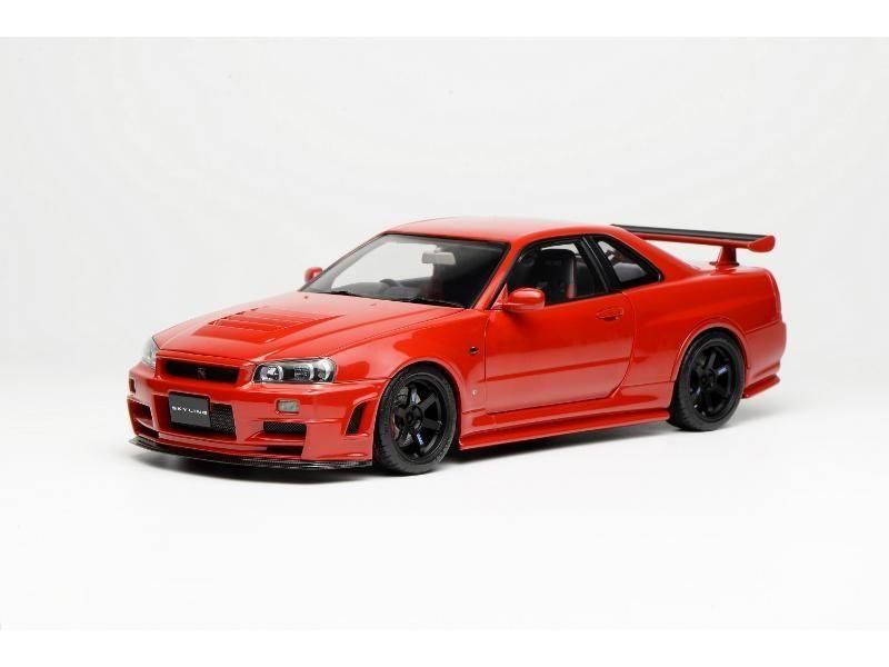 モーターへリックス】 1/18 日産スカイライン GT-R (R34) CUSTOMIZED