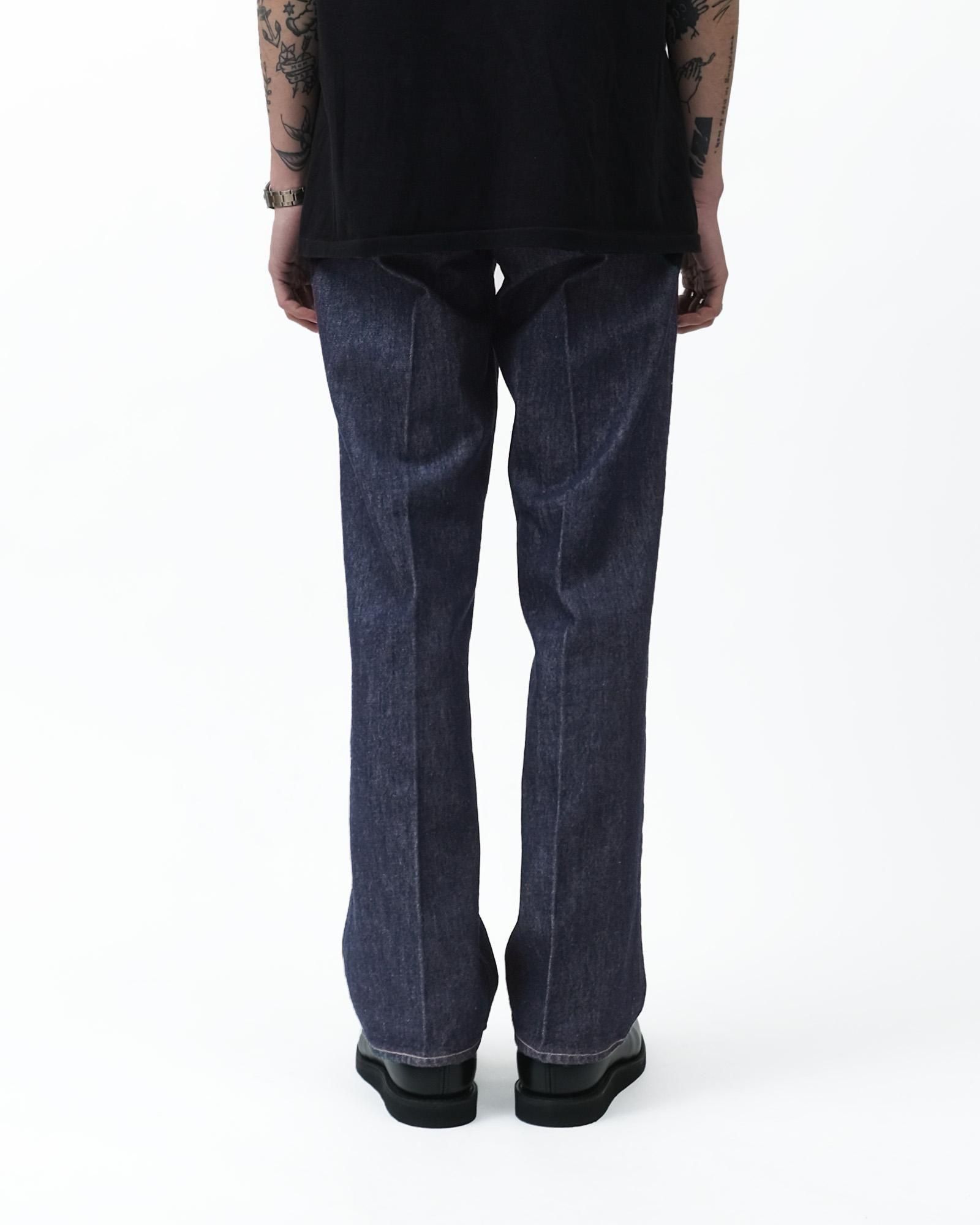 AURALEE HARD TWIST DENIM 5P PANTS #INDIGO [A00P01DM]｜Silver and