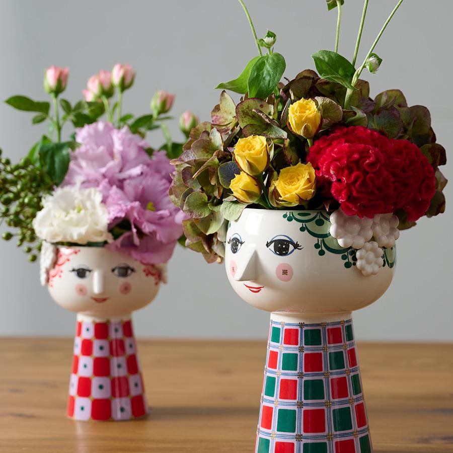 フラワーベース EVA (エヴァ) クリスマスグリーン BJORN WIINBLAD