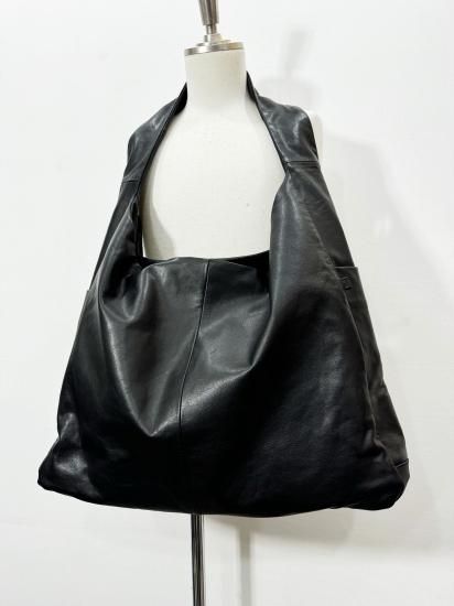 ssstein（シュタイン）2025SS 25SS LEATHER SHOULDER BAG Black - Laid