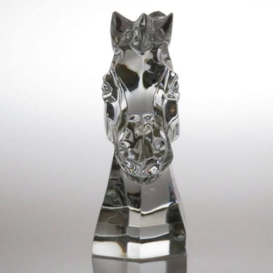 バカラ フィギュリン ○ 馬の頭 ホース ヘッド クリスタル 午 ウマ