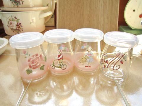 マニーローズ ガラス スイーツカップ - 「フランス雑貨マニー