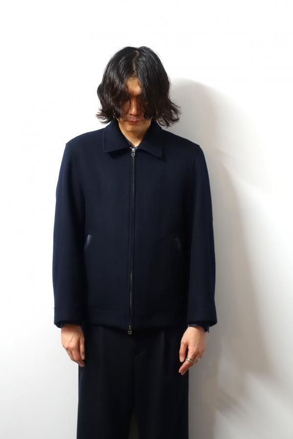 URU(ウル)/ZIP UP BLOUSON/NAVY 通販 取り扱い-CONCRETE RIVER