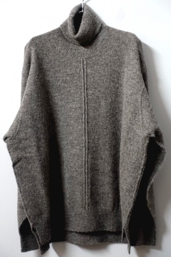 ssstein(シュタイン)/WOOL/ALPACA KNIT LOOSE TURTLE NECK PO/GREIGE