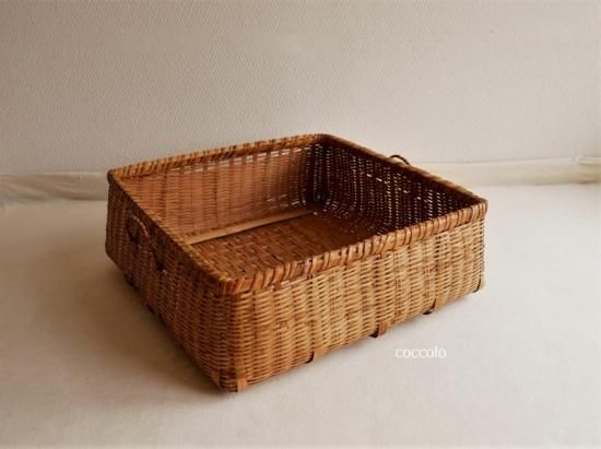 古民具かご 四角かご 古道具 通販サイト「暮らしの古民具・器こっころ」