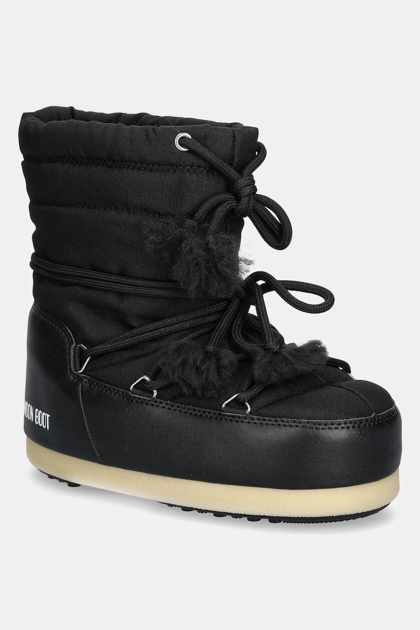 Moon Boot snow boots MB ICON LOW FAUX FUR black color 80D1409390