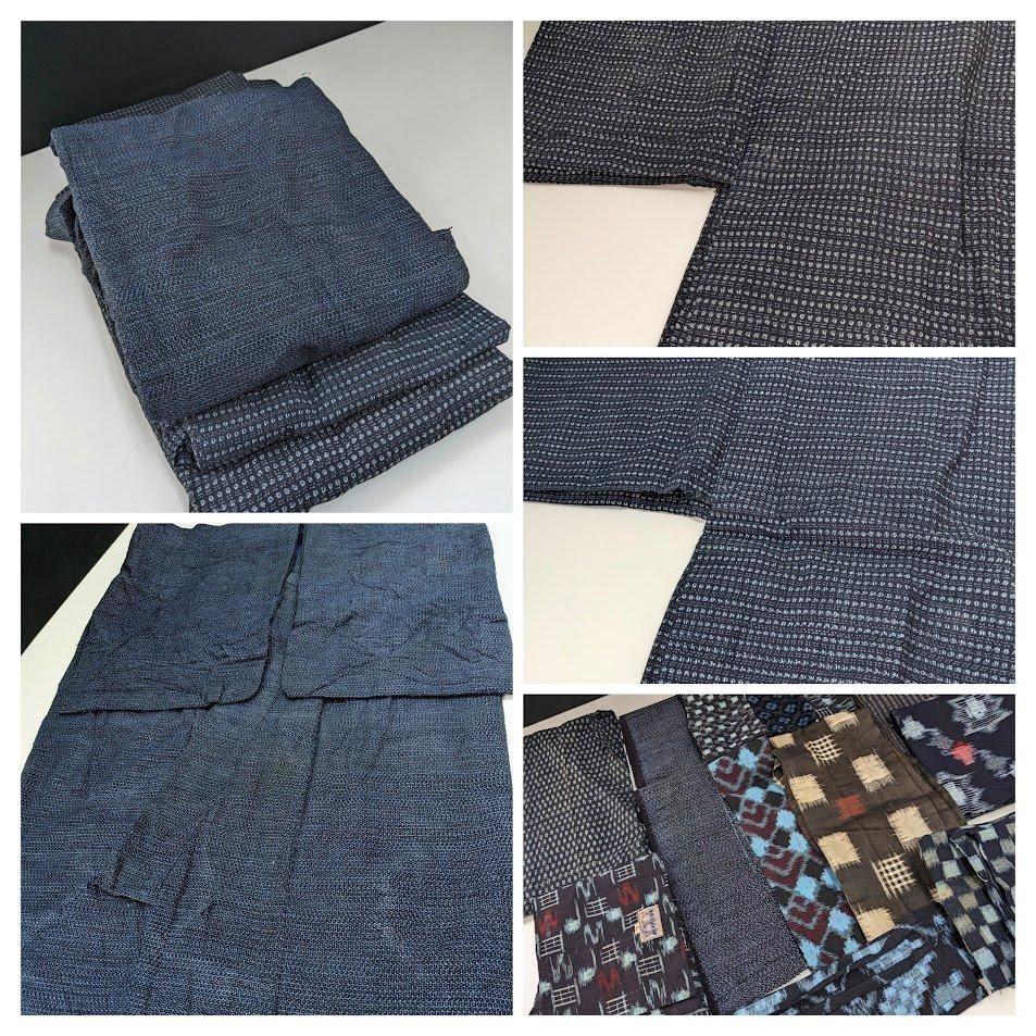 期間セール（年末まで）書生絣 着物 4点セット 8000円 －着物工房あかりー