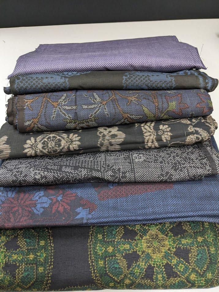 リメイク用 大島紬/紬 解いた着物 7枚 －着物工房あかりー