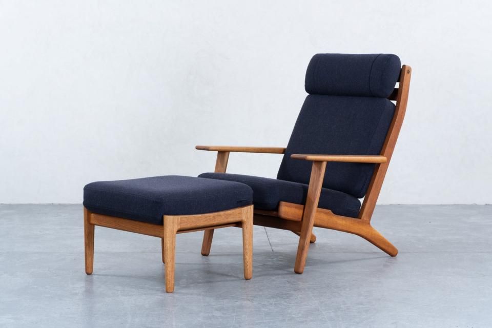Hans J Wegner GE290A＋GE290S ハイバックソファ オットマンセット