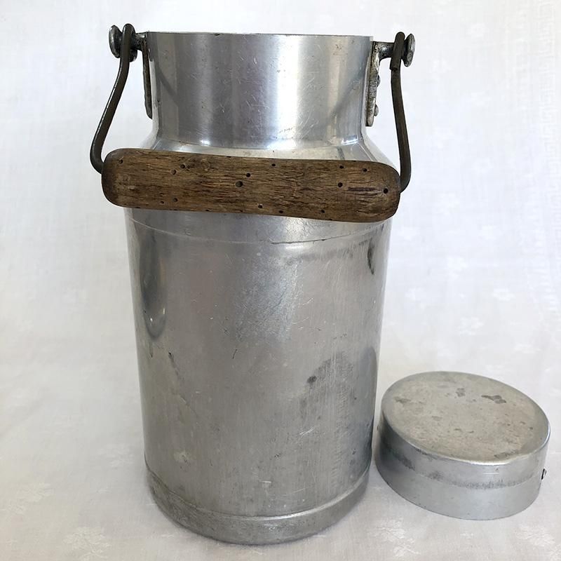 アルミ製 アンティークミルクポット ミルク缶 soracoya