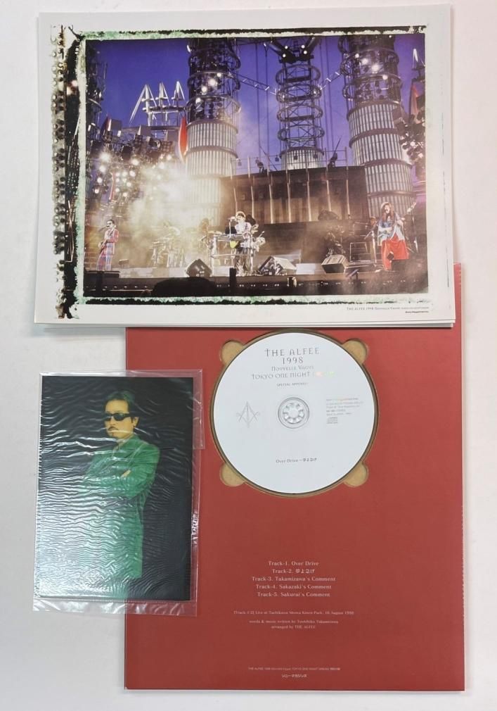アルフィー 写真集 「NOUVELLE VAGUE 1998 TOKYO ONE NIGHT DREAM」 CD