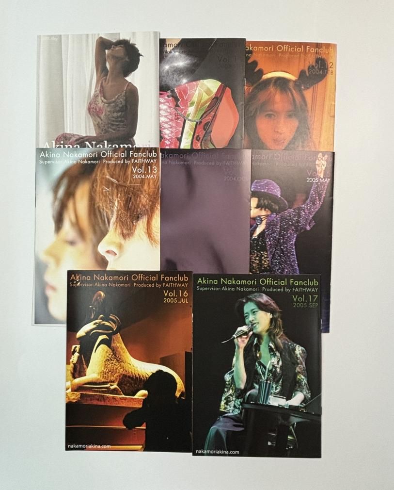 中森明菜 ファンクラブ会報 FAITHWAY 創刊号から32号まで、揃い32冊