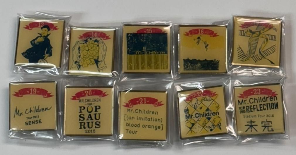 Mr.Children Thanksgiving 25 ガチャ ピンバッジ 26種類 25周年ツアー