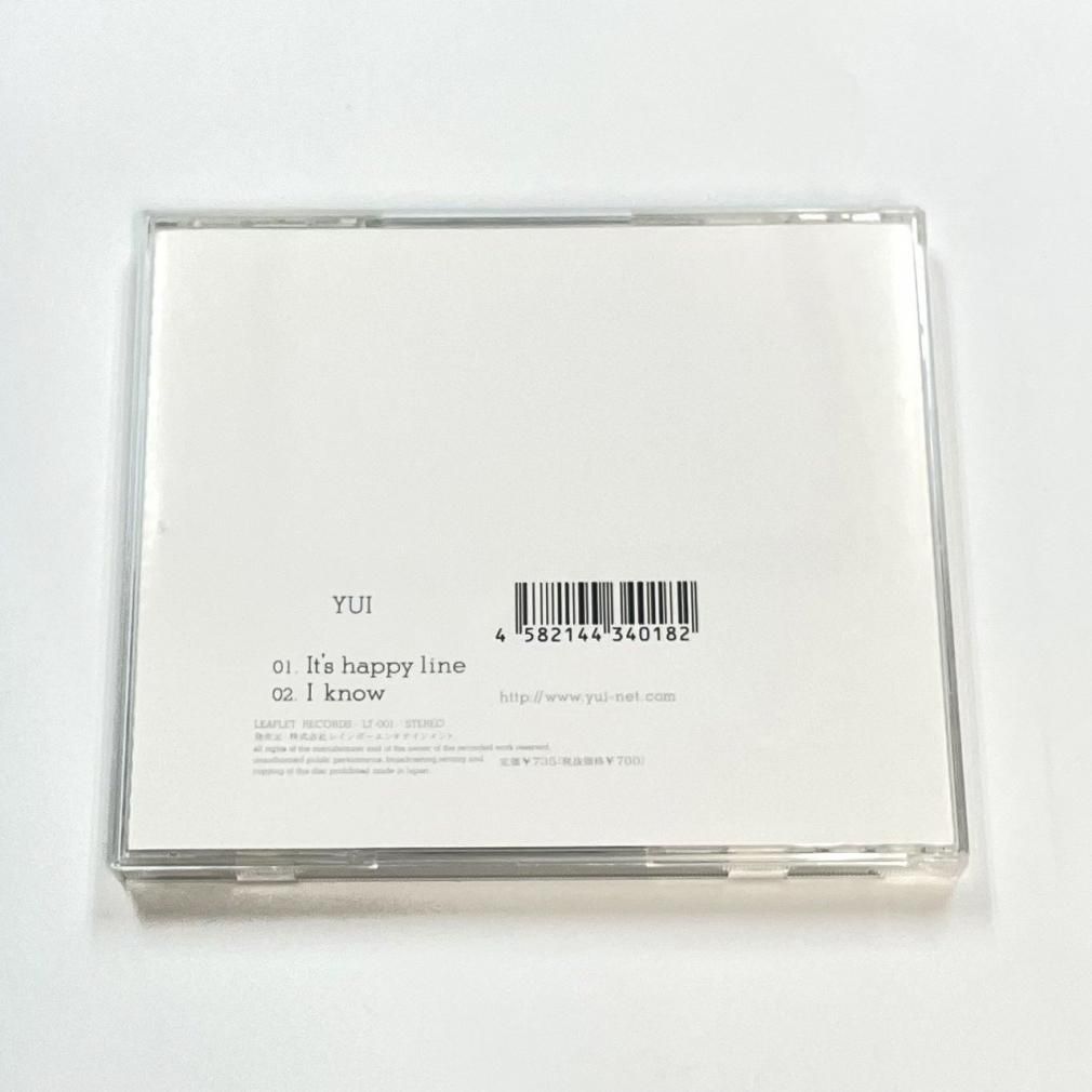 YUI インディーズ盤シングルCD 「It's happy line」 帯付 - ロックオン