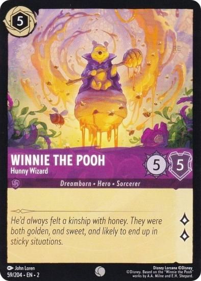 ディズニー ロルカナ 59/204・EN・2 Winnie the Pooh - Hunny Wizard