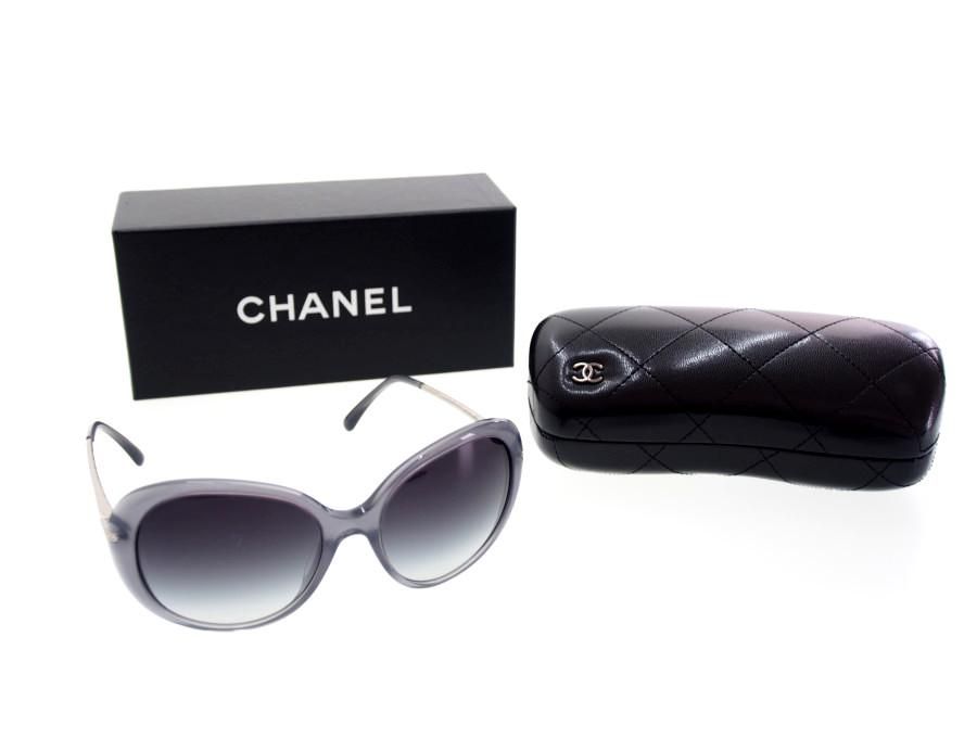 Used 極上品】シャネル CHANEL サングラス 眼鏡 シルバーテンプル