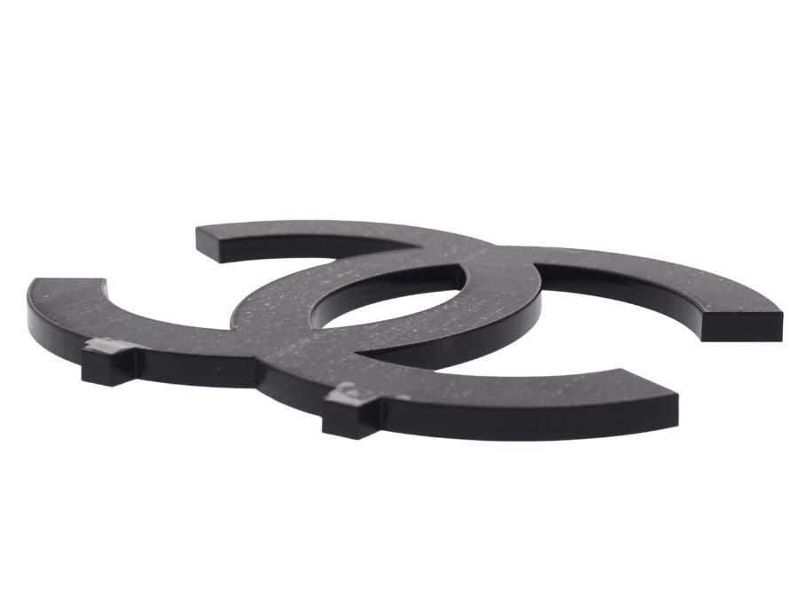 シャネル 店舗ディスプレイ オブジェ 置物 ブラック ココマーク 台座