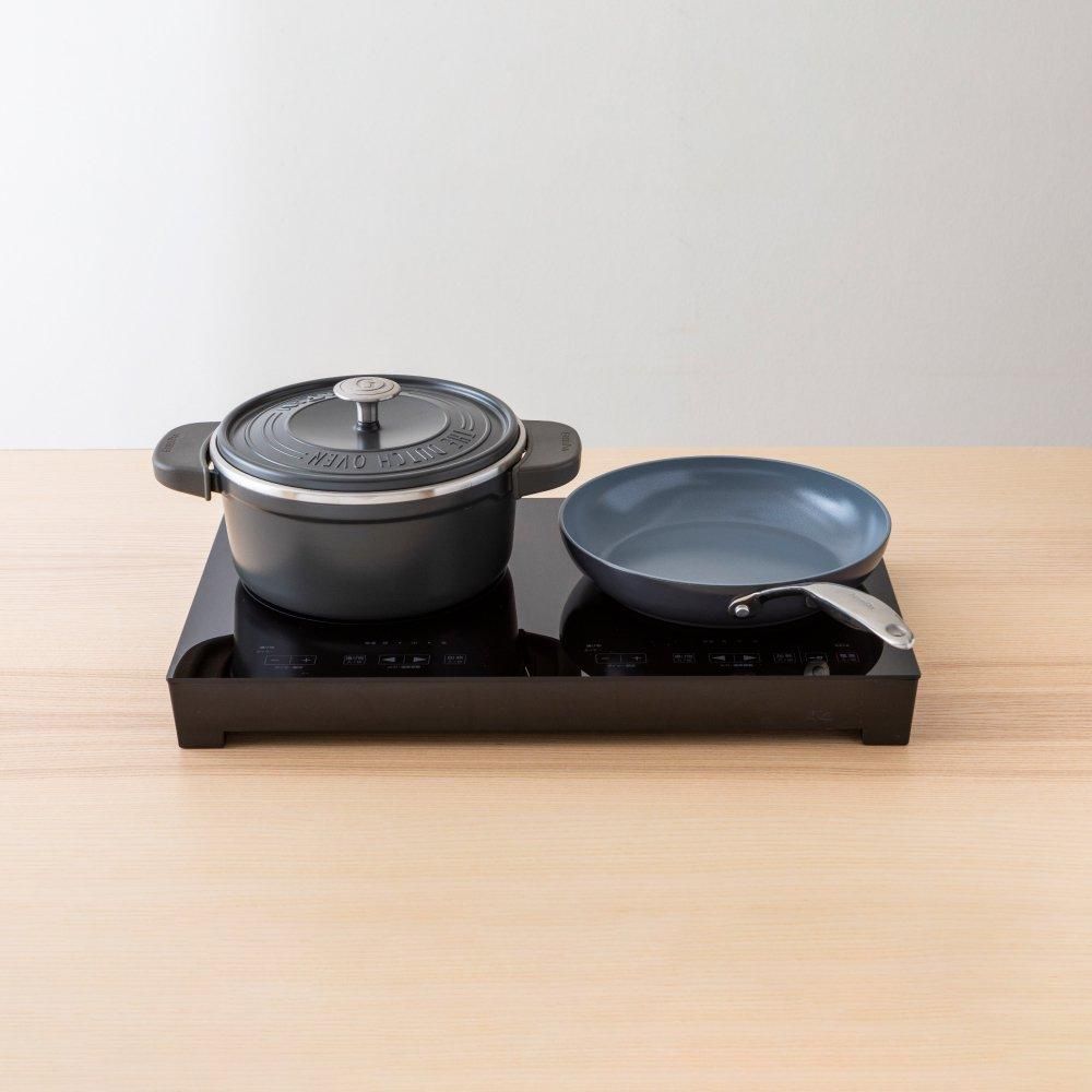SKJAPAN 2口 IHクッキングヒーター ブラック | 卓上 IHコンロ | 工事
