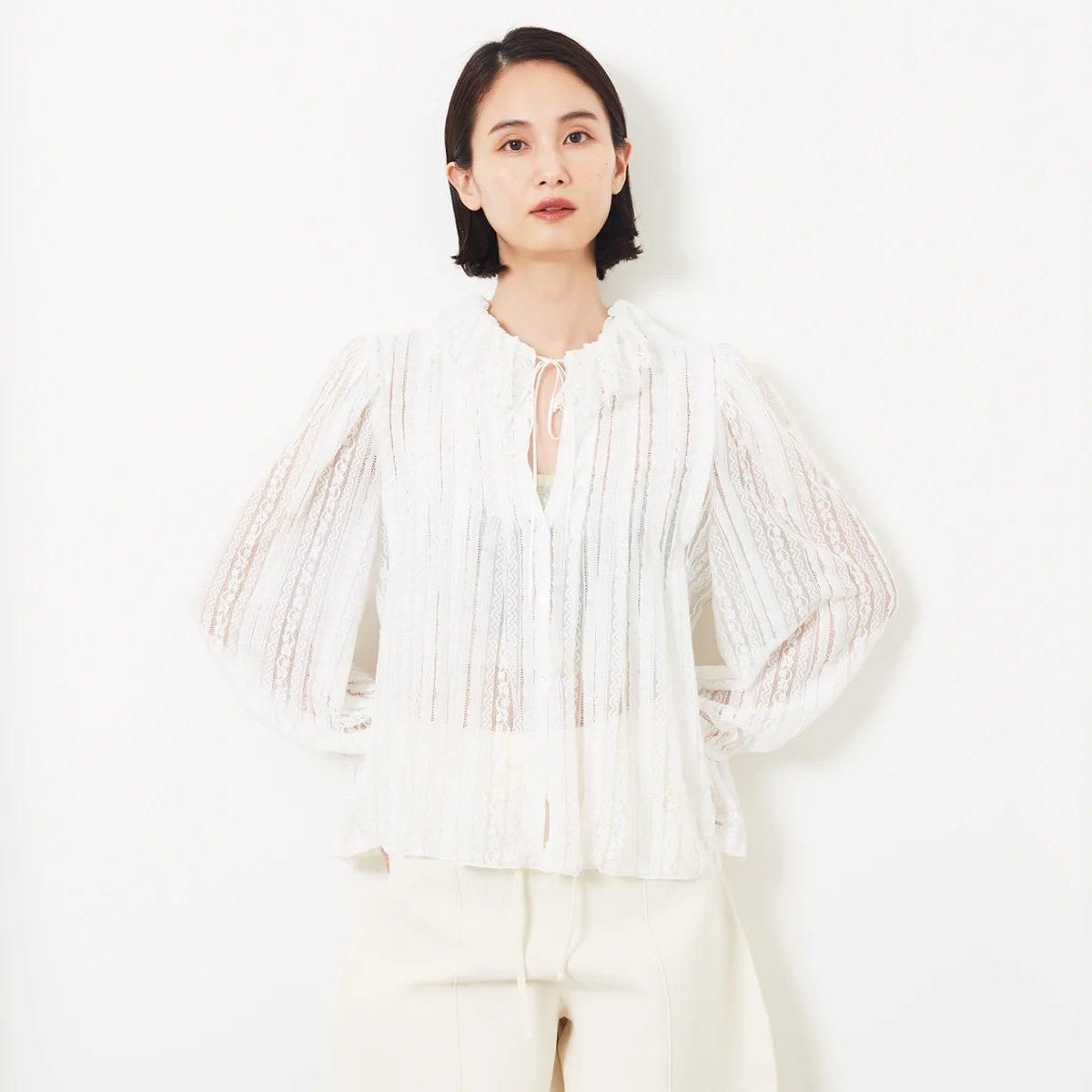 VENIT ヴェニット STRETCH LACE レースブラウス