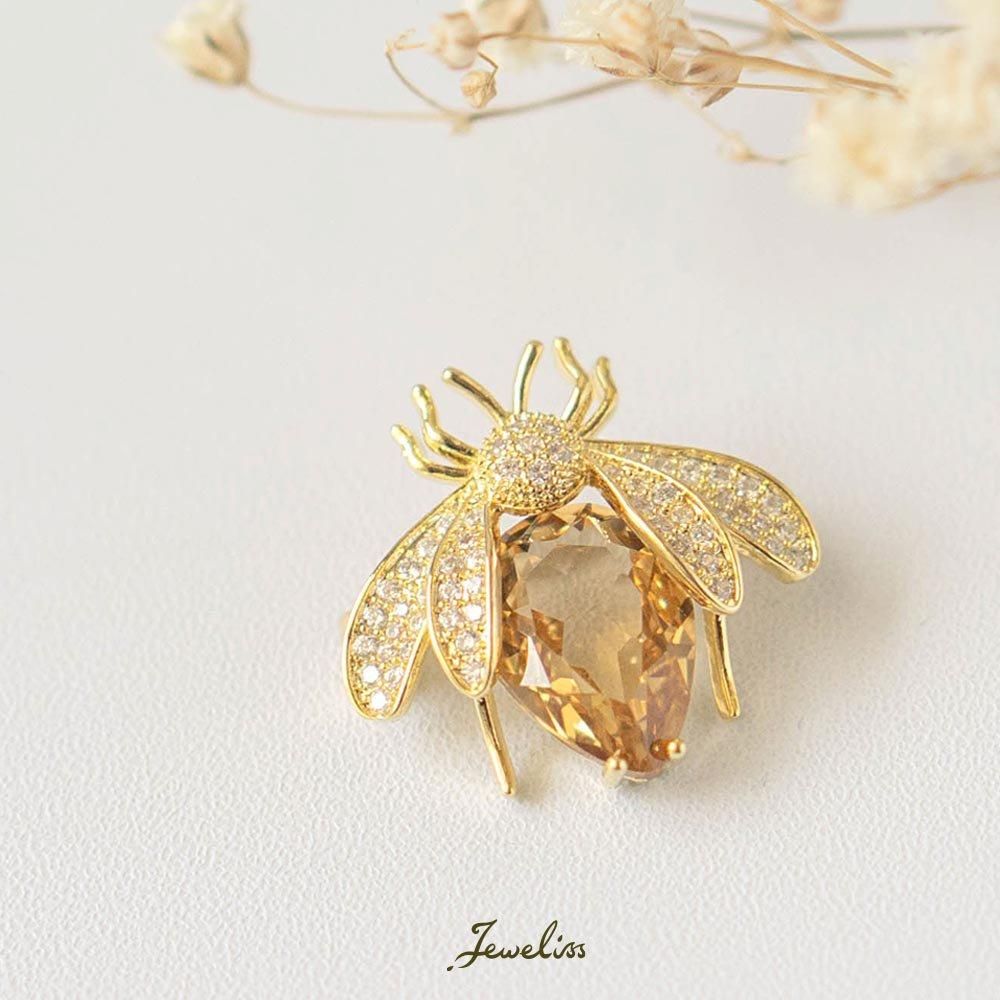 Jeweliss ミエール Miel ハチ ブローチ ジュエリス 公式 ブローチ専門