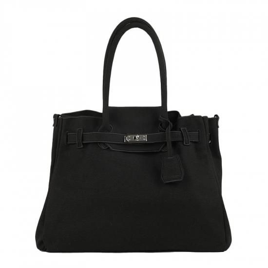 New Classical Canvas Bag (L) BLACK - LA COUSETTE（ラクゼット）公式