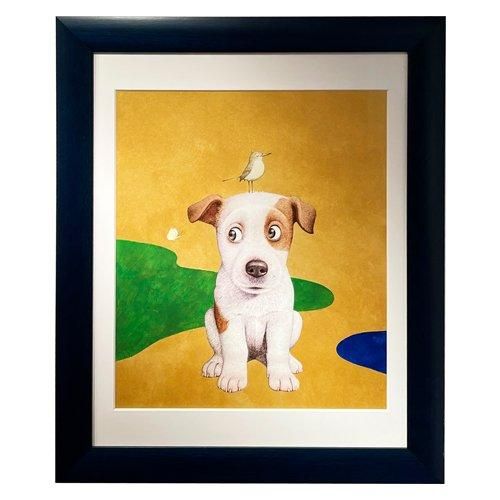 佐藤邦雄 作品「はじめまして」イヌ・トリ・蝶々 - KUNIO COLLECTION