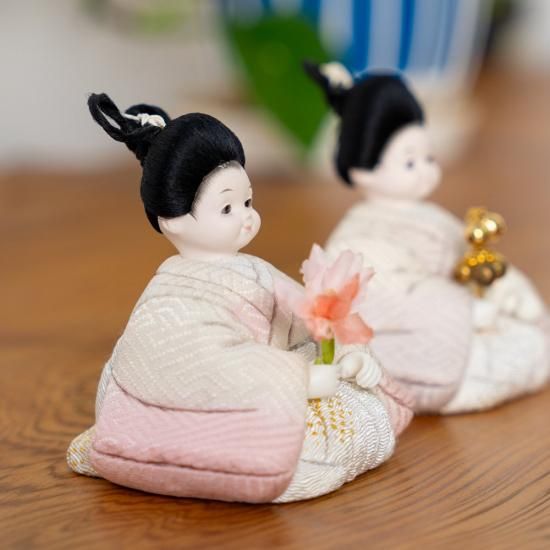 雛人形 親王飾り】縫nui /木目込親王稚児4人飾りセット