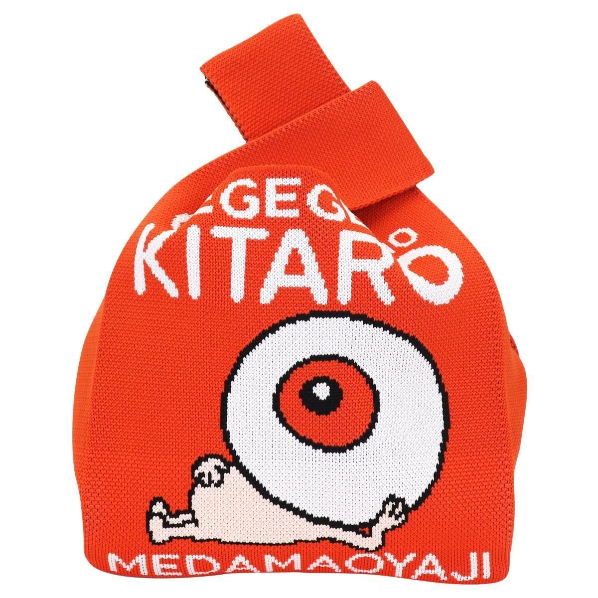 ニットトートバッグ 目玉おやじ ＜オレンジ＞ - youkai-honpo