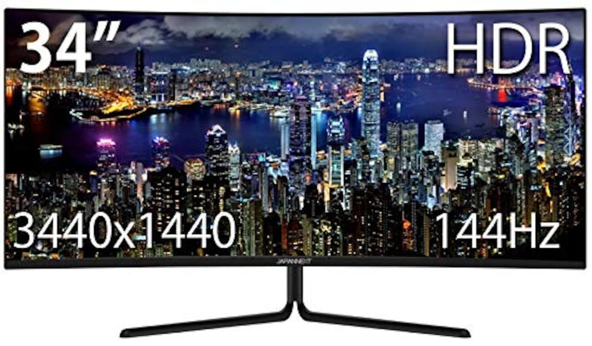 JapanNextのJAPANNEXT JN-VG34100UWQHDR 34インチ HDR対応ウルトラ