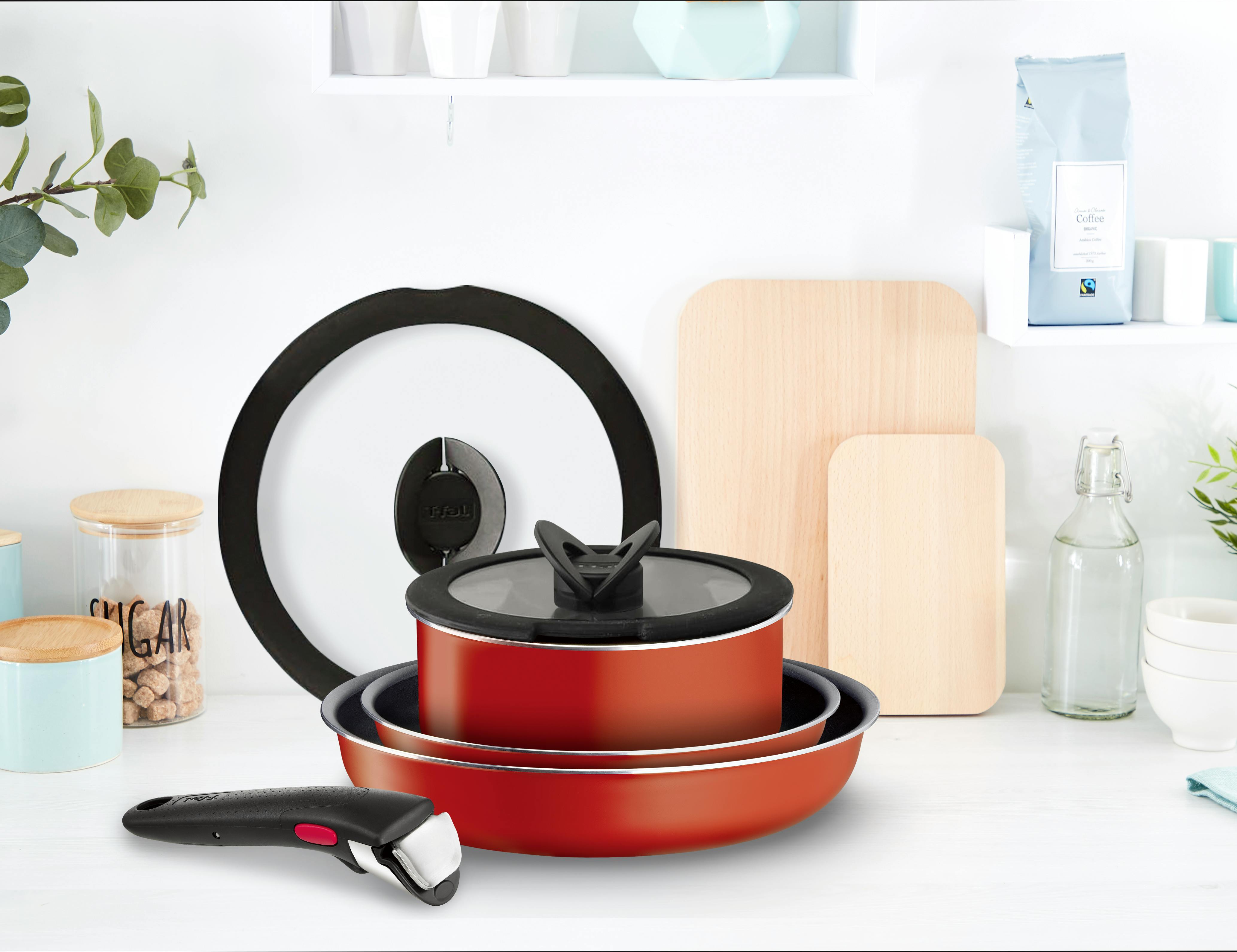 ティファール T-fal ingenio Paprika red 7点セット Amazon.co.jp