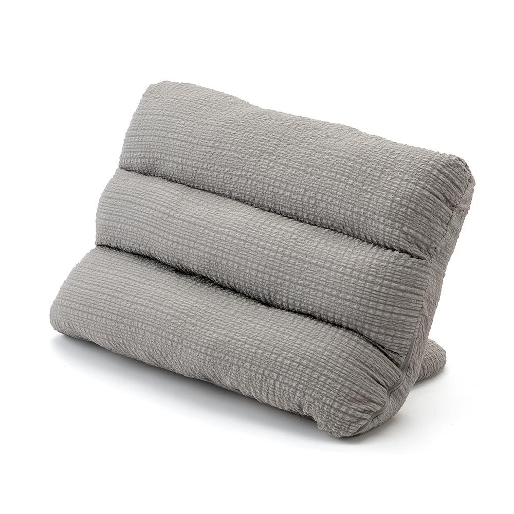 枕にもなる背もたれイス Lepoco アイン グレー 幅58cm 奥行36～41cm 高