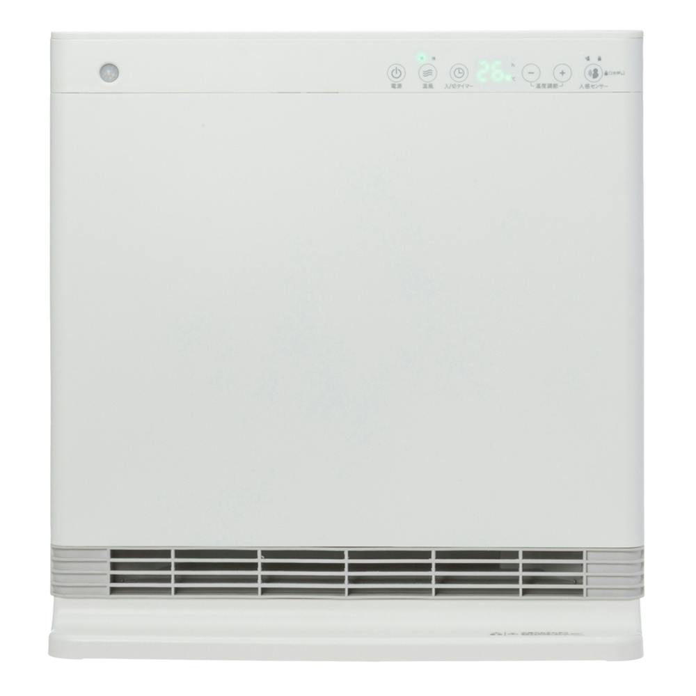 人感センサー搭載 大風量薄型セラミックファンヒーター ワイド