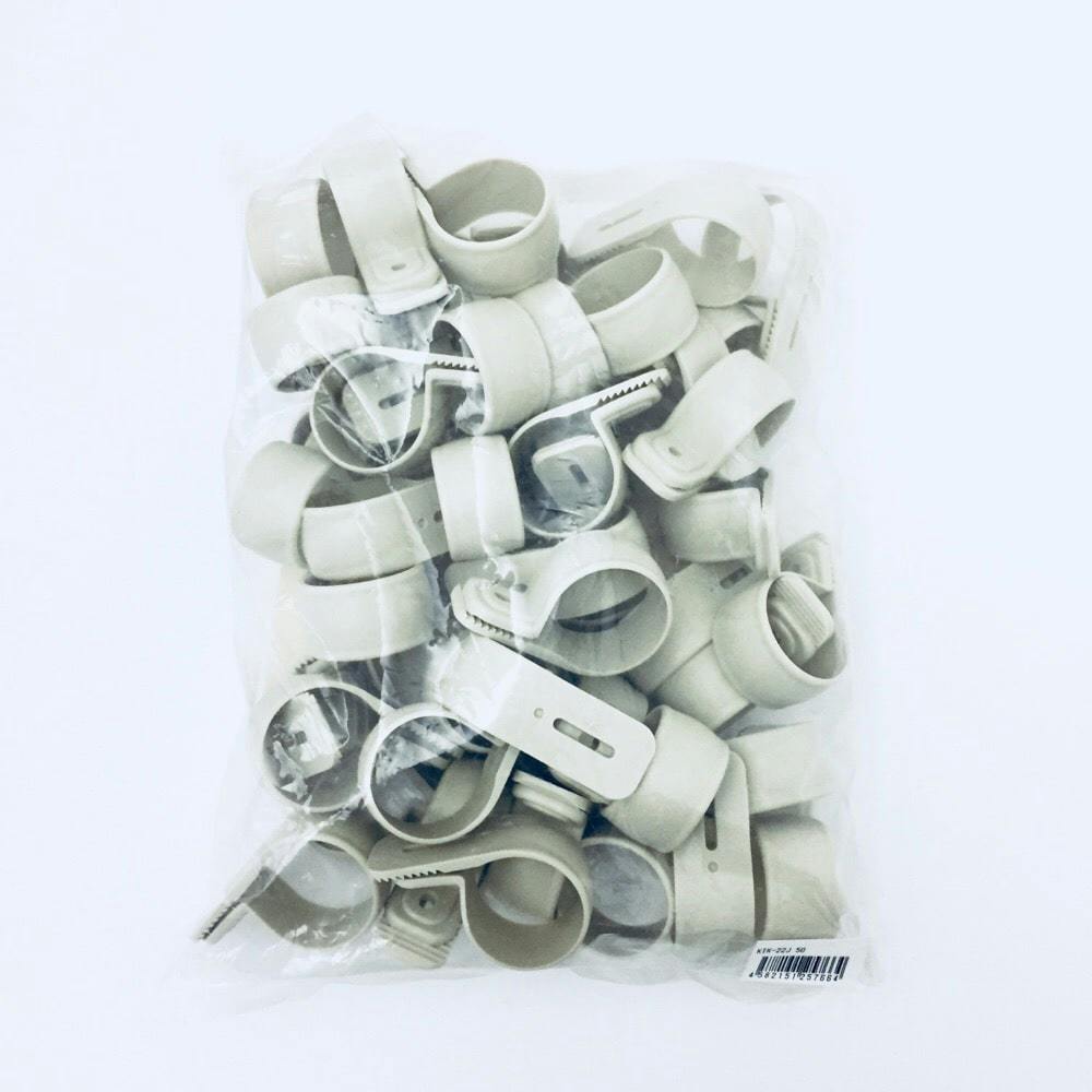 未来工業 ワニグチ片サドル ベージュ KTK-22J 50個入 | 空調・電設資材