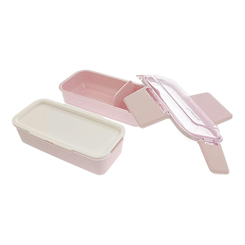 ランチボックス二段 ピンク 600ml | 弁当箱・水筒 通販