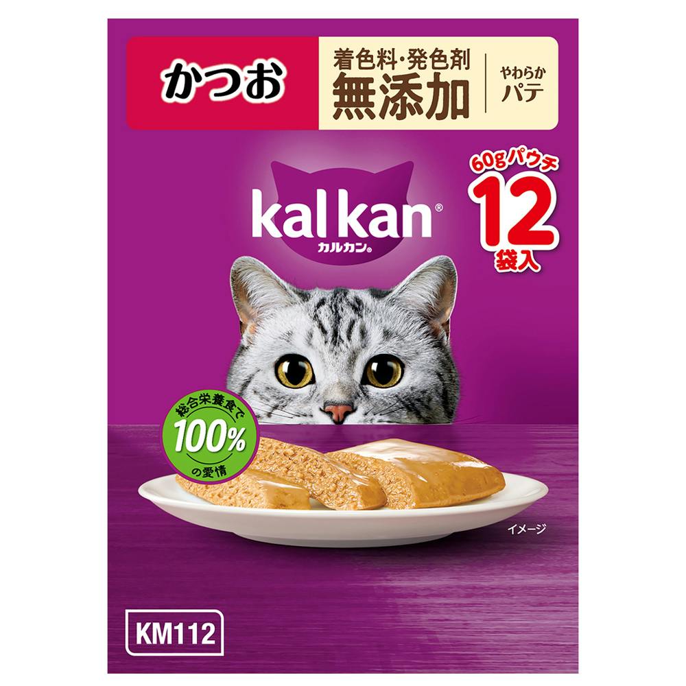 ケース販売】カルカン パウチ パテ かつお 60g×12個入