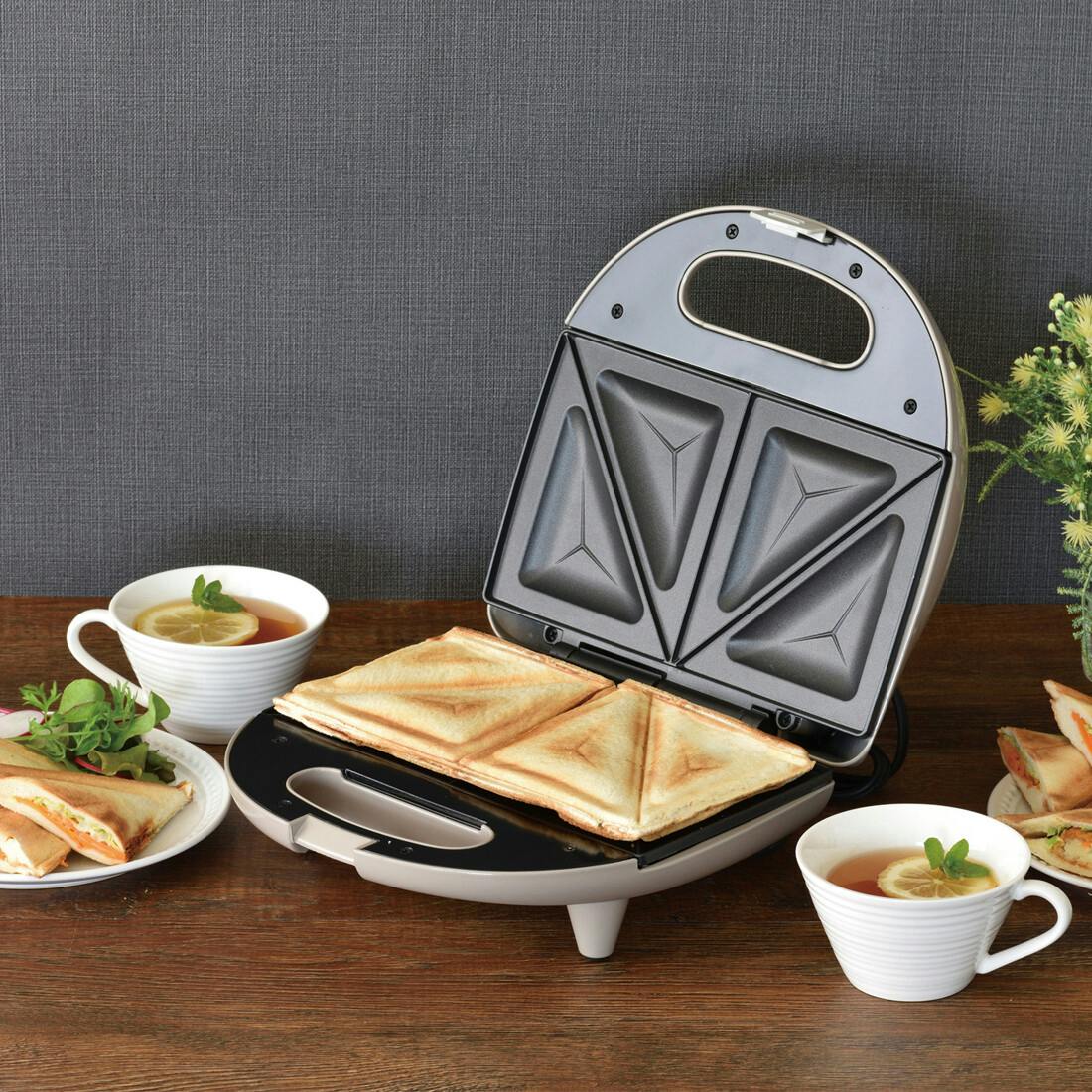 ラノー 着脱式ホットサンドメーカー 2枚組 MJ-0724 フッ素樹脂加工 2