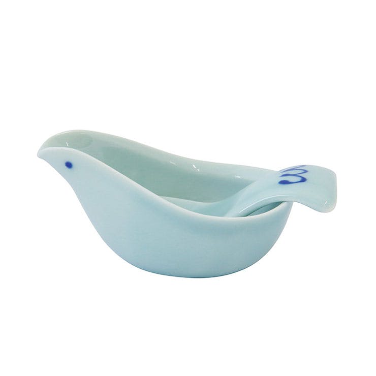 波佐見焼 ことり ソースポット&スプーン【ソース入れ ドレッシング