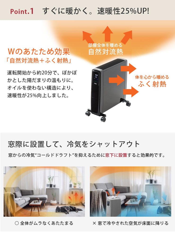 ディンプレックス FUTURAD B05 オイルフリーヒーター Dimplex