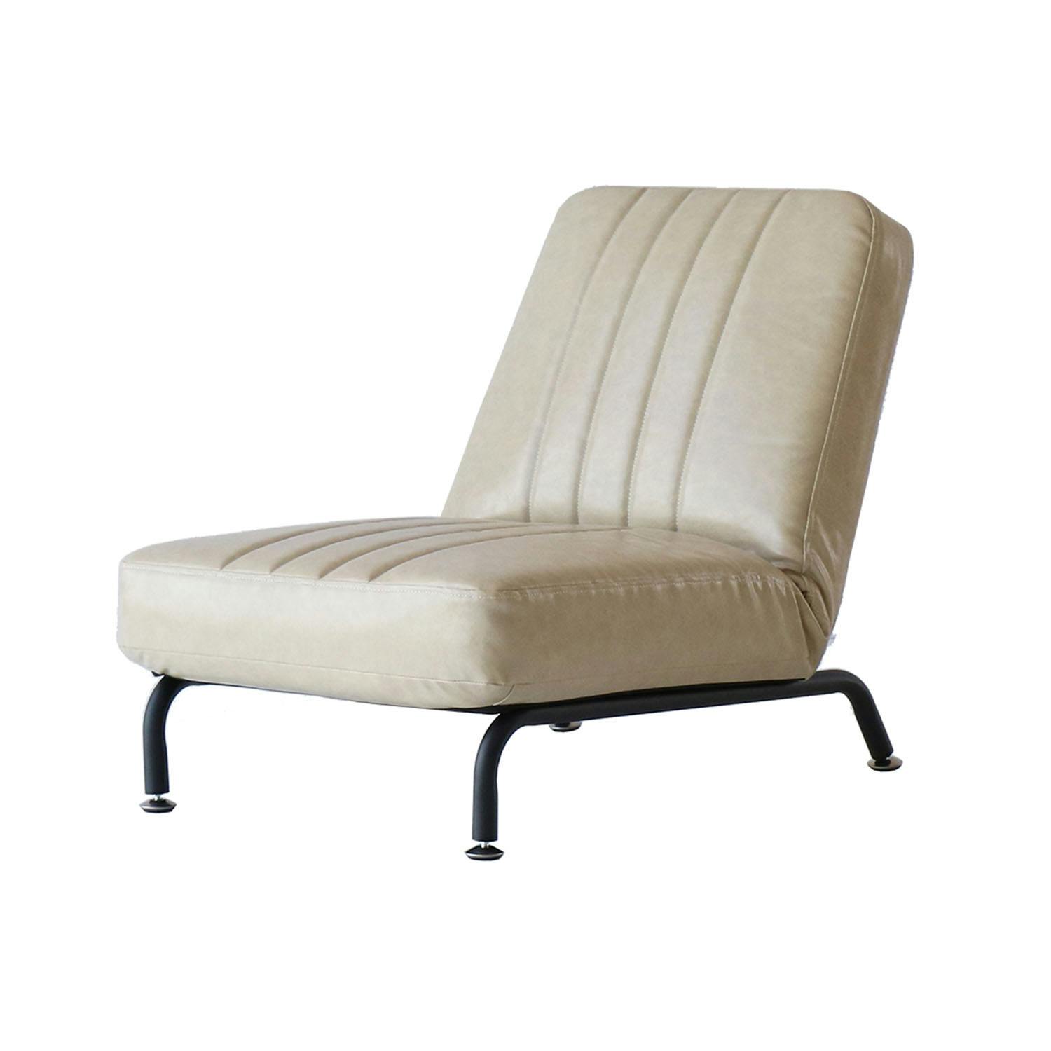 ポケットコイル仕様・14段調節の本格1Pソファ 1P Sofa アイボリー | 座