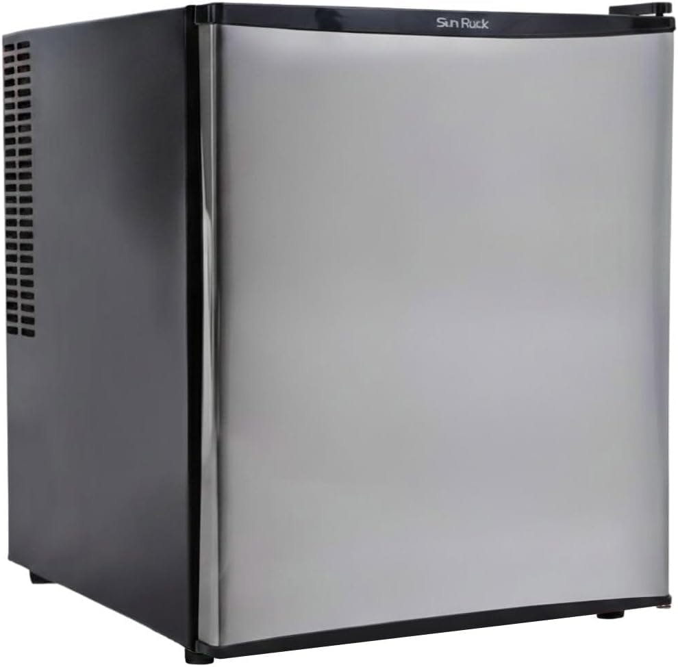 SunRuck 1ドア冷蔵庫 48L ガラス棚 SR-R4805SV シルバー 小型 霜取り