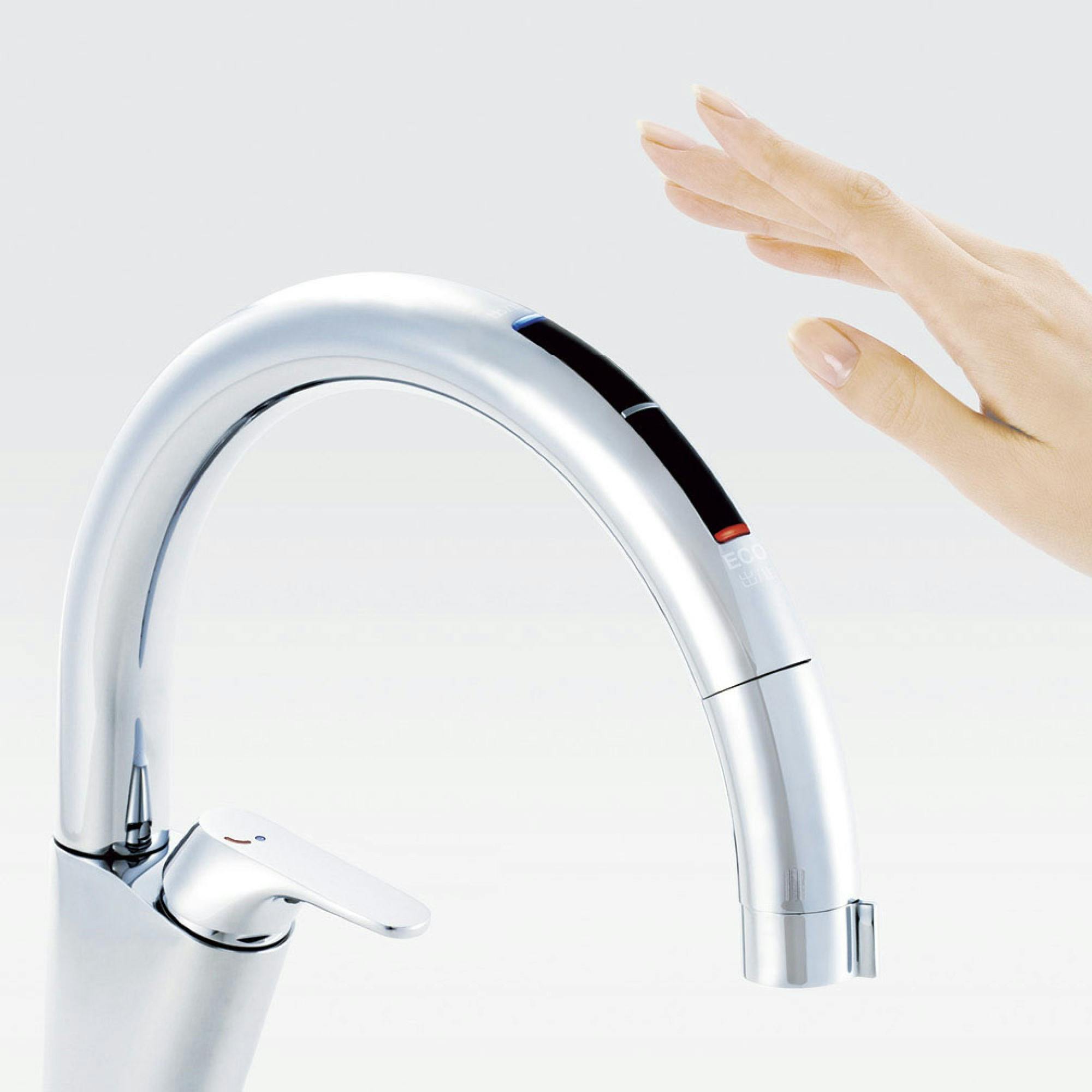 LIXIL タッチレス水栓ナビッシュ(浄水器ビルトイン型)シンプルB6タイプ