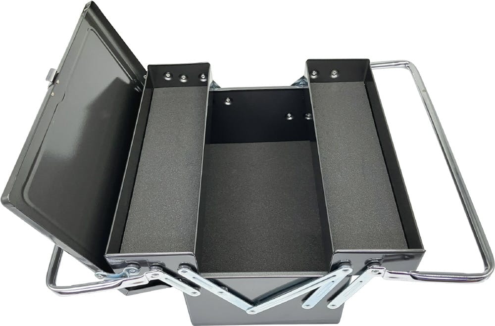 SIGNET 両開きツールボックス ブラック SG350 工具箱 持ち運び 収納