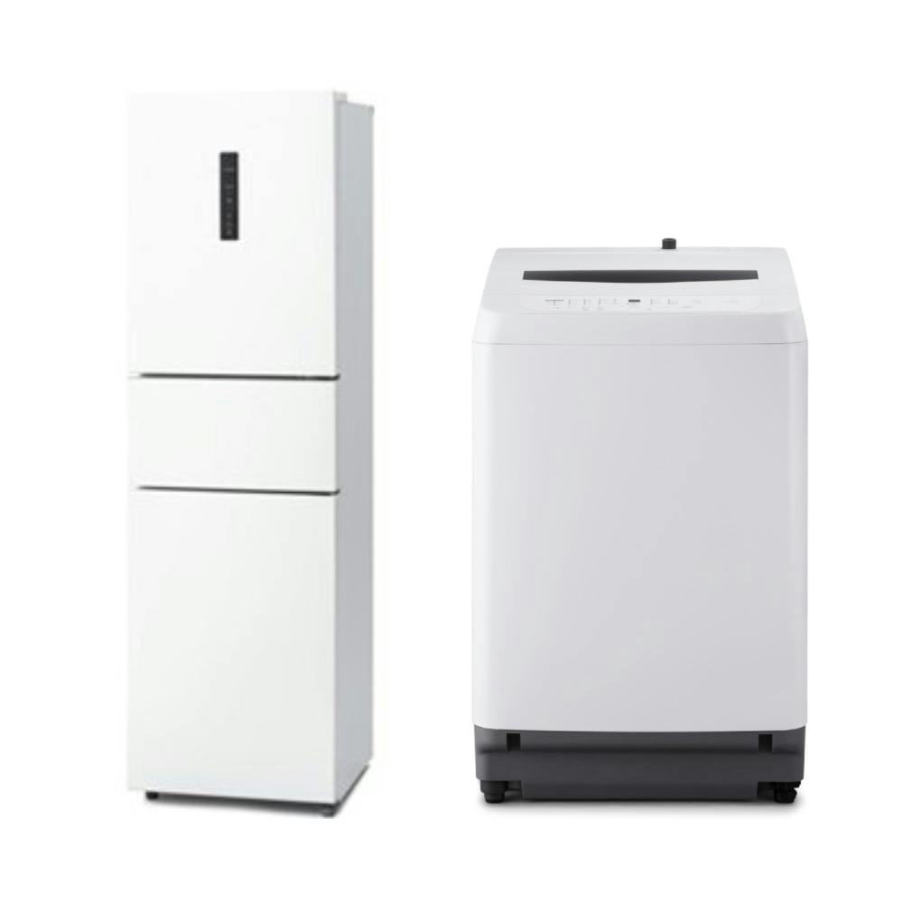 アイリスオーヤマ 【軒先渡し】家電2点セット(冷凍冷蔵庫 153L+全自動