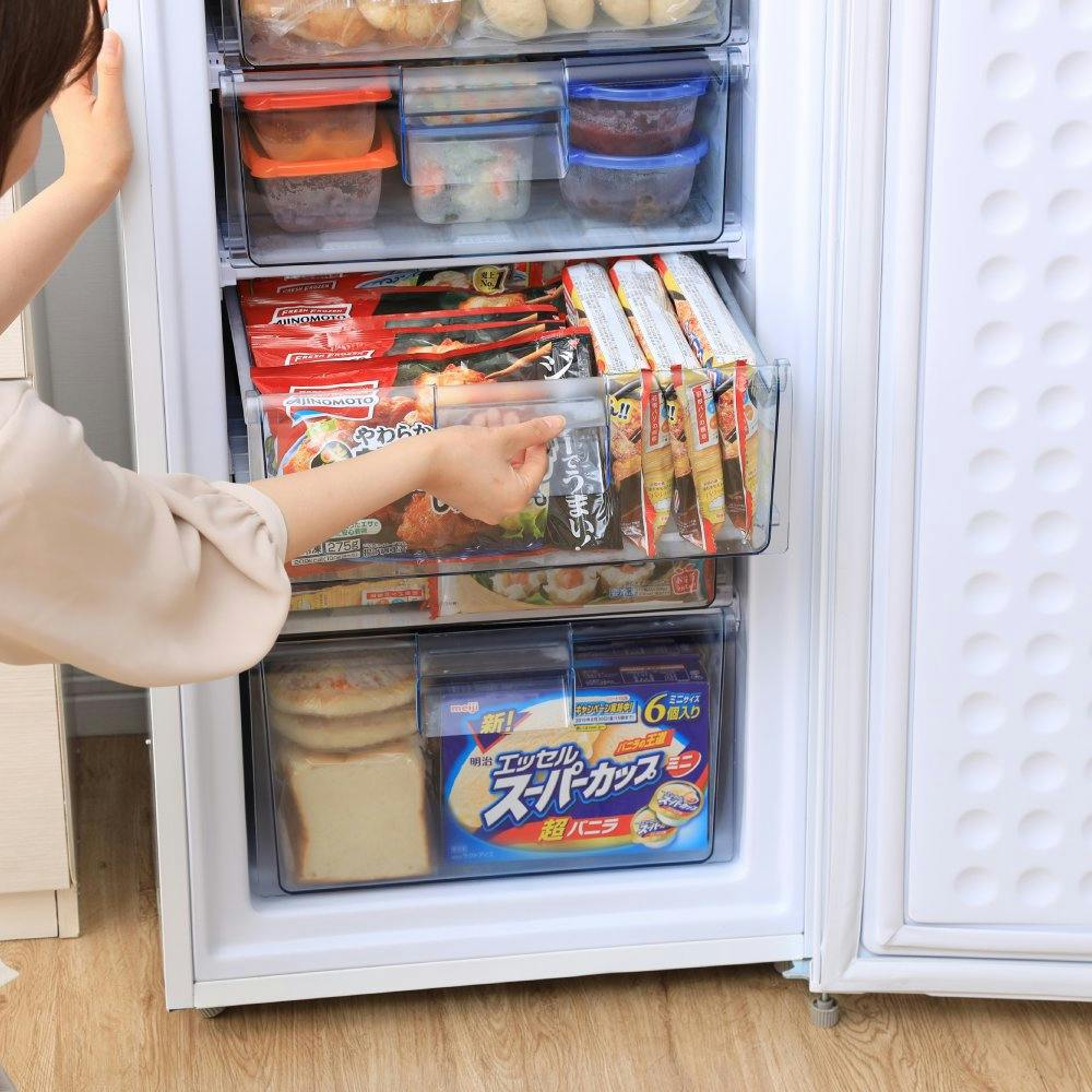 アイリスオーヤマ 前開き式ノンフロン冷凍庫 175L IUSD-18A-W ホワイト