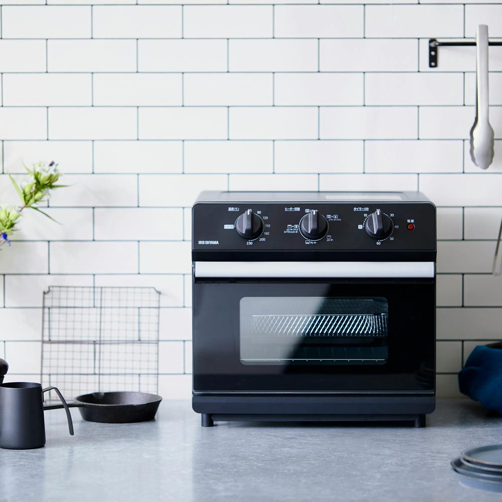 アイリスオーヤマ ノンフライ熱風オーブン FVX-D14A-B ブラック 調理