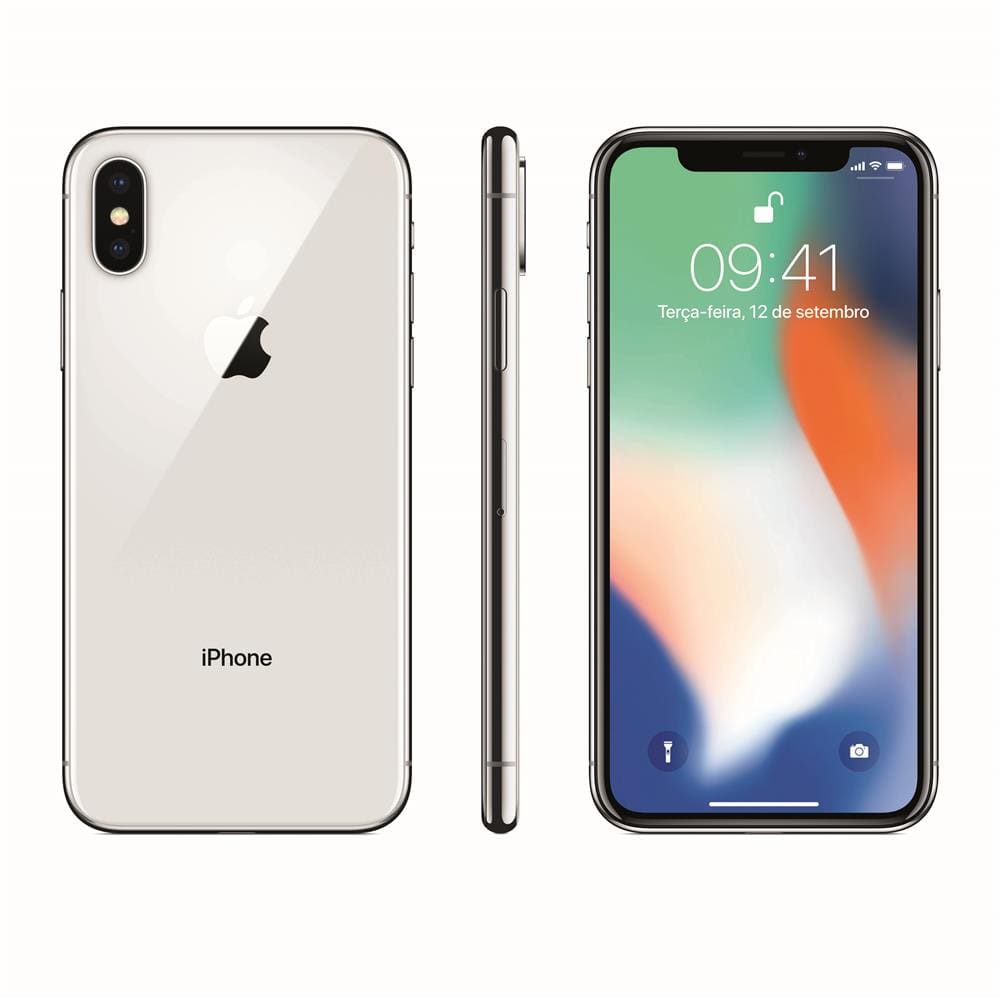 iPhone X Apple com 256GB, Tela Retina HD de 5,8”, | Casas Bahia
