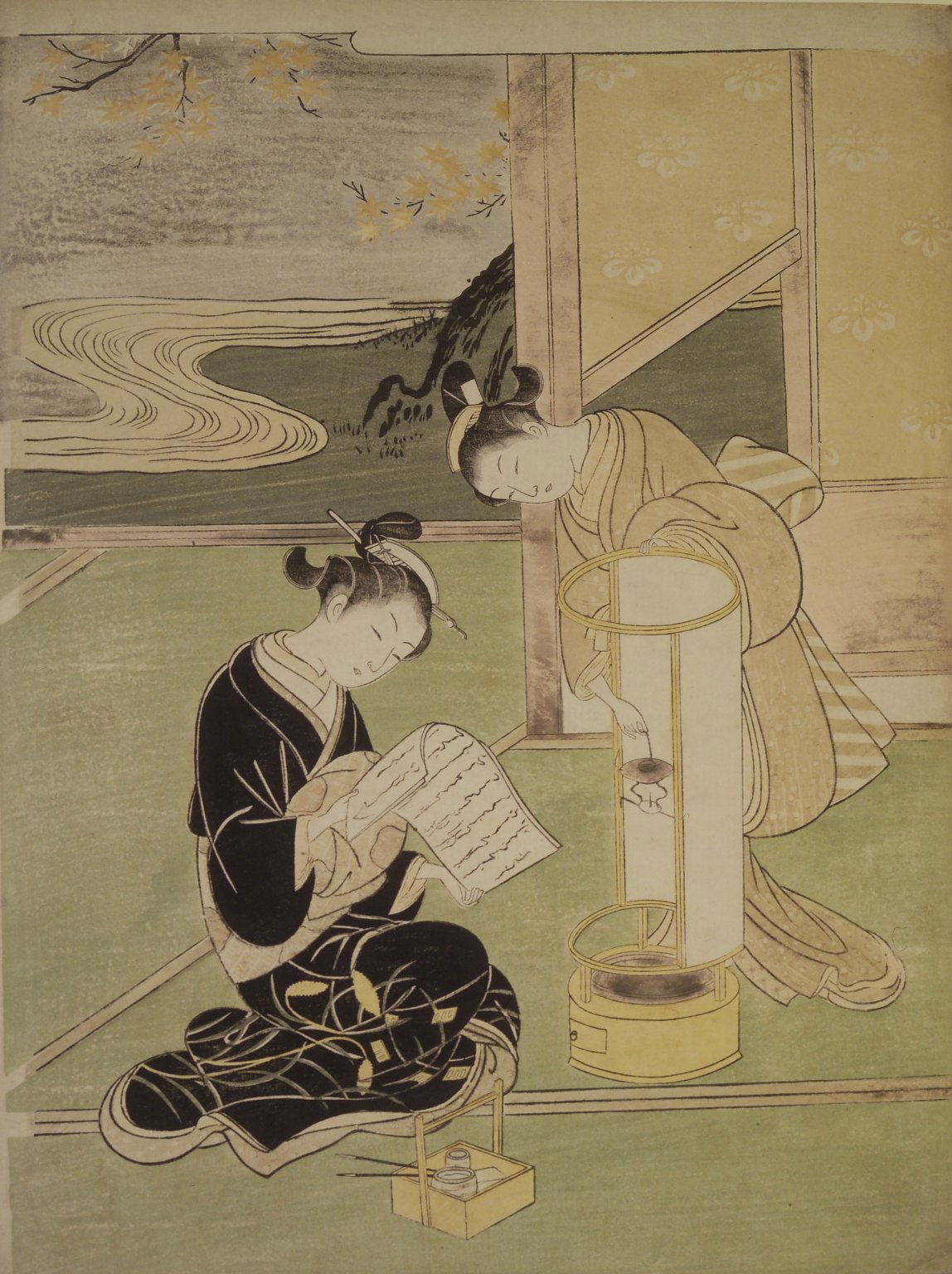 Sunset Glow of the Lamp, from the series Eight Views of the Parlor